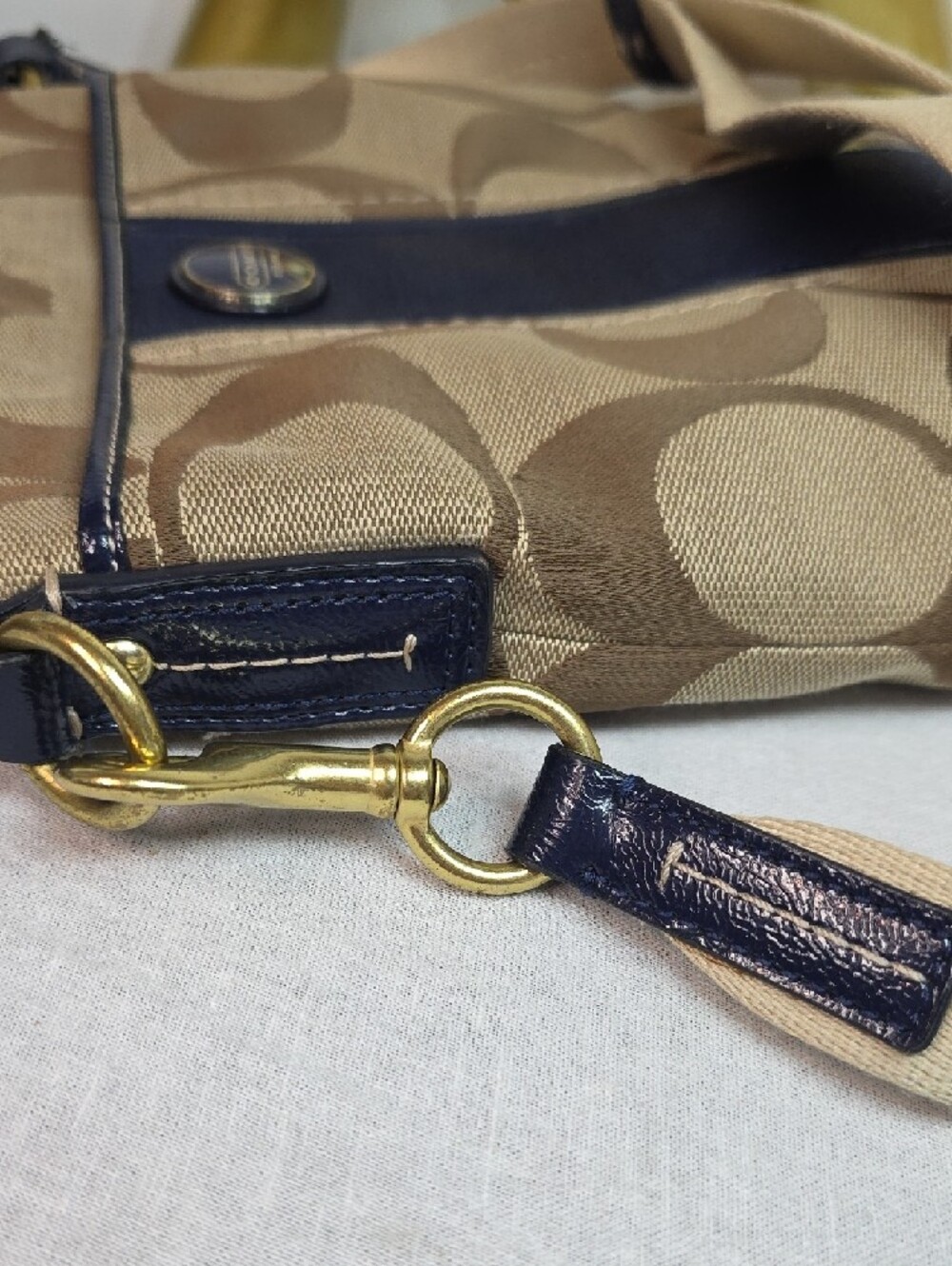 Coach Signature Stripe Swingpack Canvas Crossbody - Picture 5 of 7
